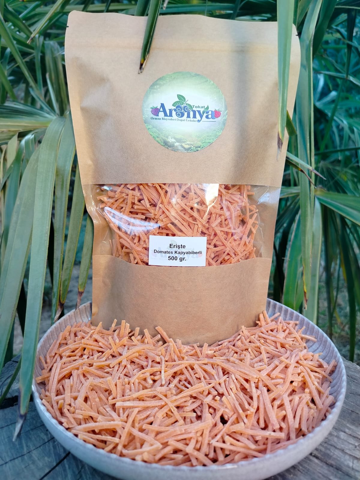 Domatesli - Kapyabiberli erişte 500 gr.