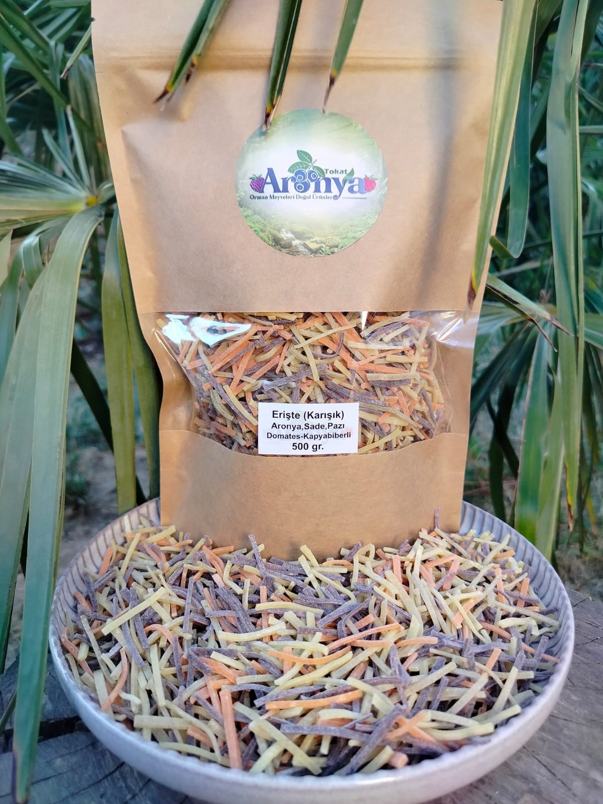 Aronyalı sebzeli karışık erişte 500 gr.